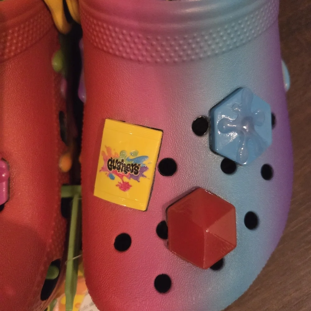 New Authentic Kids Crocs Gushers Slides Shoes  Limited Edition Youth